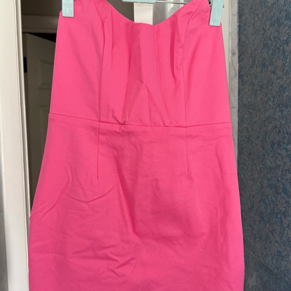 Superdown Strapless Pink Dress